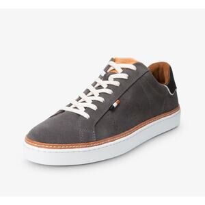 ALLEN EDMONDS Men's Alpha Lace-up Sneaker Size 11 Dark Grey Suede Low Top NIB